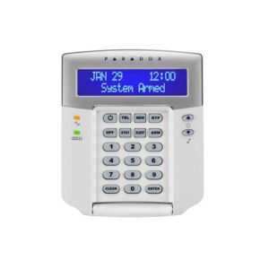 Tastatura Paradox K32LCD+ LCD - 32 zone, pe fir; compatibilitate:
