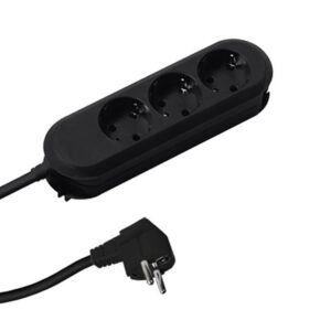 Prelungitor Bachmann SMART 3xCEE7/3,fara intrerupator, lungime cablu 1.5m, H05VV-F 3G1.5