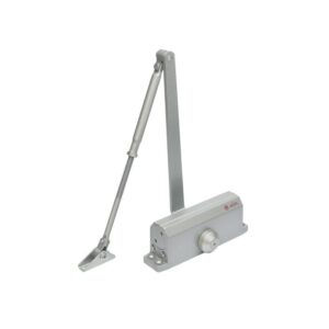 Amortizor hidraulic cu brat SA-6033AW-sv, argintiu; Pentru: usi cu greutatea